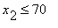 x[2] <= 70