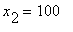 x[2] = 100
