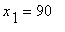x[1] = 90