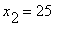 x[2] = 25