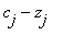 c[j]-z[j]