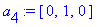 a[4] := vector([0, 1, 0])