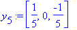 y[5] := vector([1/5, 0, -1/5])