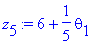 z[5] := 6+1/5*theta[1]